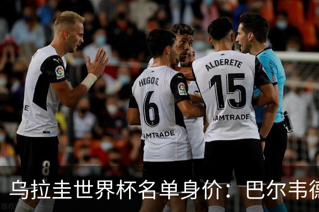 乌拉圭世界杯名单身价：巴尔韦德1.2亿居首，乌加特3000万欧第三
